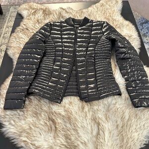 Guess Women's Shiny Black Puffer Jacket